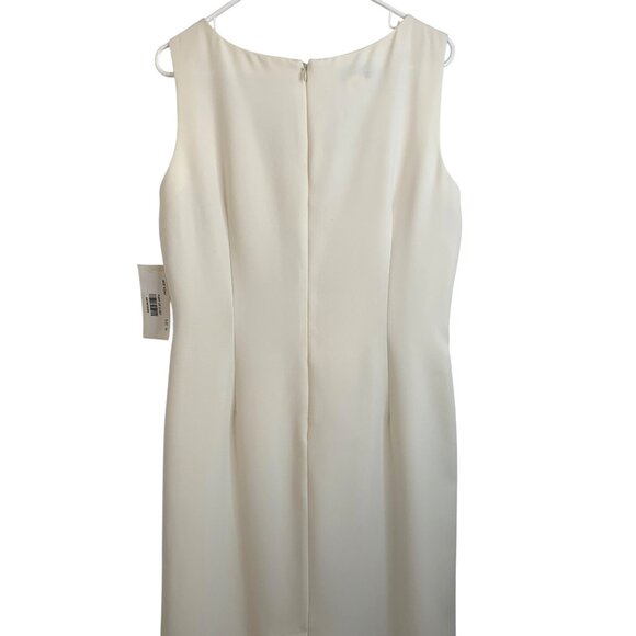 NWT Sz 12 2-Piece Patra Ivory Evening Dress Jacket Set Formal Wedding Mother - Picture 14 of 16